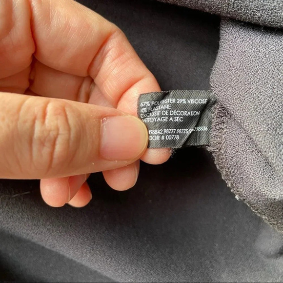 Club Monaco V Neck Satin  Trim Blouse - Picture 12 of 16